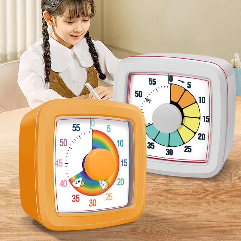 Visual Timer Children's Self-discipline Tool Countdown 60-minute Student Learning Homework Time Pomodoro Stopwatch Management Beauty World Shop