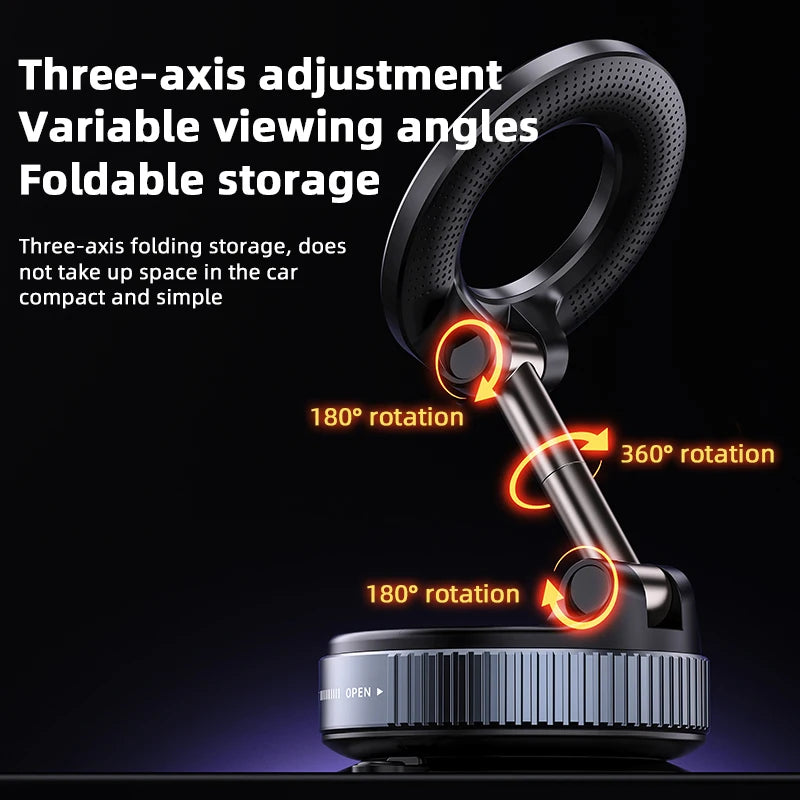HOMEFISH K007 Magnetic Phone Holder｜Three-axis Rotation For Free Adjustment｜A Convenient Choice For Multiple Scenarios. Beauty World Shop