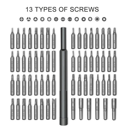 63 in 1 Precision Screwdriver Set Phillips Torx Magnetic Screw Driver Bit Professional Repair Tool Kit for IPhone Watch Camera Beauty World Shop