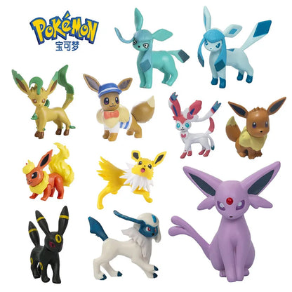 Pokemon Anime Figure Pikachu Sun Elf Eevee Gengar Monstruo De Bolsillo Cartoons Figure Model Action Toy Kids Gift Buy in bulk Beauty World Shop
