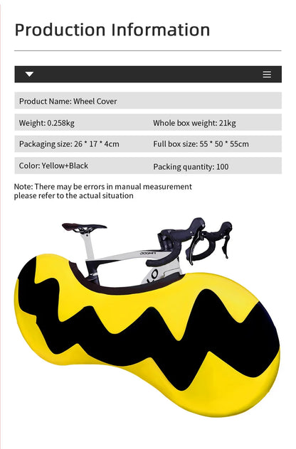 High Elastic Dustproof Road Bicycle Wheel Cover Waterproof MTB Cover Wear-resistant Bicycle Cover Bike Accessories Beauty World Shop