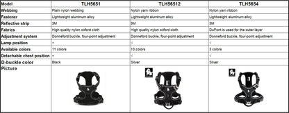 TRUE LOVE Pet Harness No Pull Nylon Reflective Dog Harness Adjustable Comfortable Control Step-in Brilliant Truelove TLH5654 Beauty World Shop