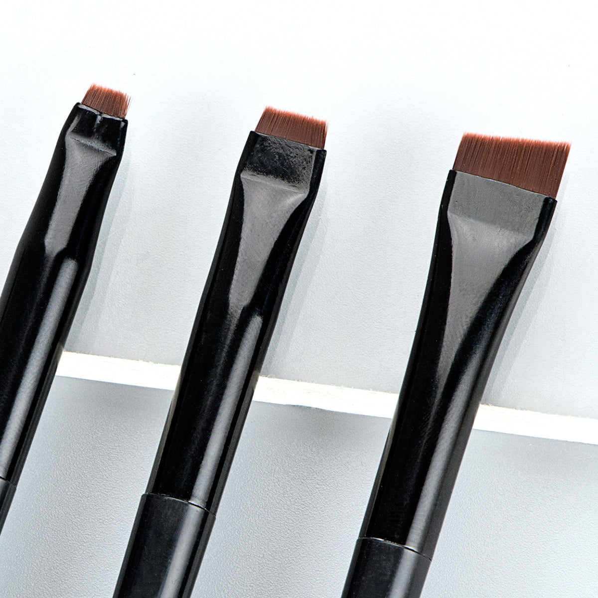 Karsyngirl 3pcs/set Blade Eyeliner Brush Eyebrow Brush Portable Flat Fine Eye Liner Brow Contour Makeup Brushes Makeup Tool Beauty World Shop