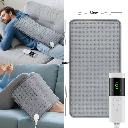 Electric Heating Massage Pad, 9 Heat Levels, Constant Temperature, 4 Modes & Timer Function, Body Warming Heating Pad for Legs, Beauty World Shop