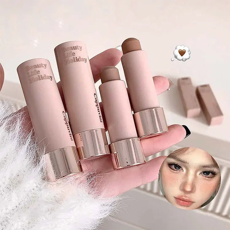 Cappuvini Moisturizing Silky Three-dimensional Contour Stick Natural Matte Single Color Suitable For Nose Shadow Makeup Contour Beauty World Shop