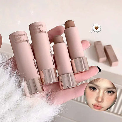 Cappuvini Moisturizing Silky Three-dimensional Contour Stick Natural Matte Single Color Suitable For Nose Shadow Makeup Contour Beauty World Shop