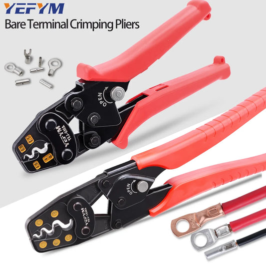 Insulated Terminals & Non-Insulated Terminals Cold Crimping Pliers Multifunctional Ratchet Crimping Tool Model Beauty World Shop