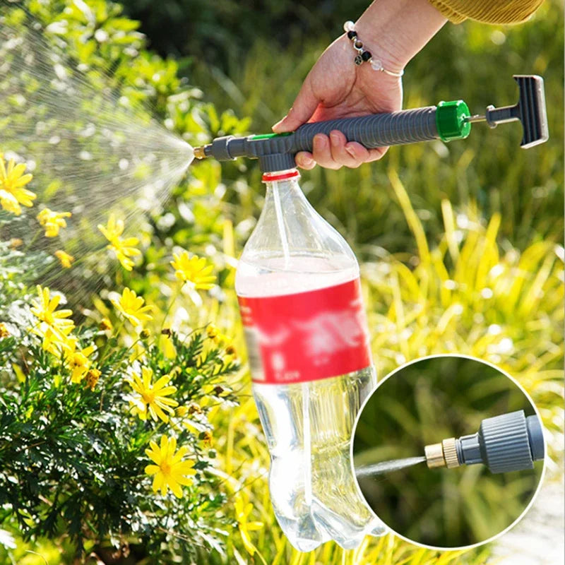 Adjustable Drinking Bottle Sprayer Watering Nozzle Sprinkler Pressure Fogging Nozzle Gardening Tools Beauty World Shop
