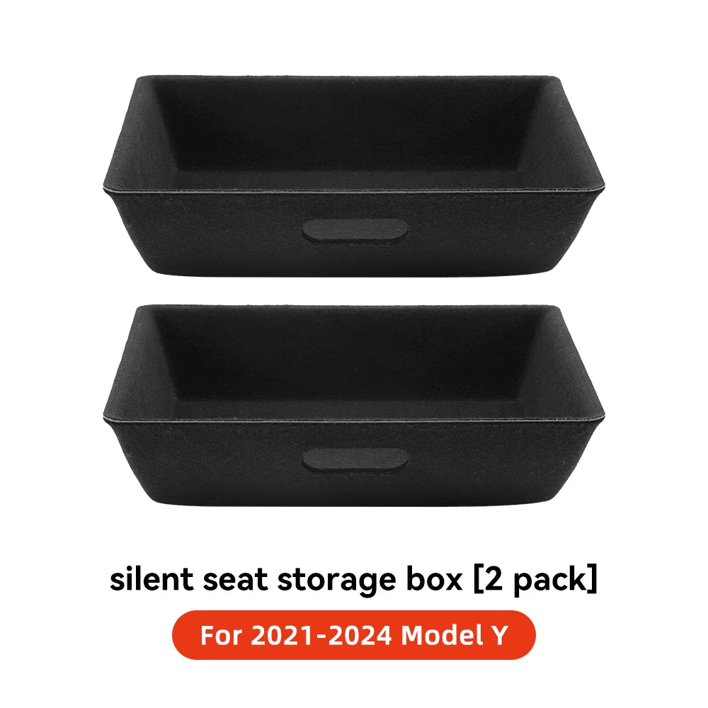 YZ For Tesla Model Y Juniper 2026 Underseat Storage Box Seats Drawer TPE Hidden Storage Tray Push Pull Car Organizer Accessories Beauty World Shop