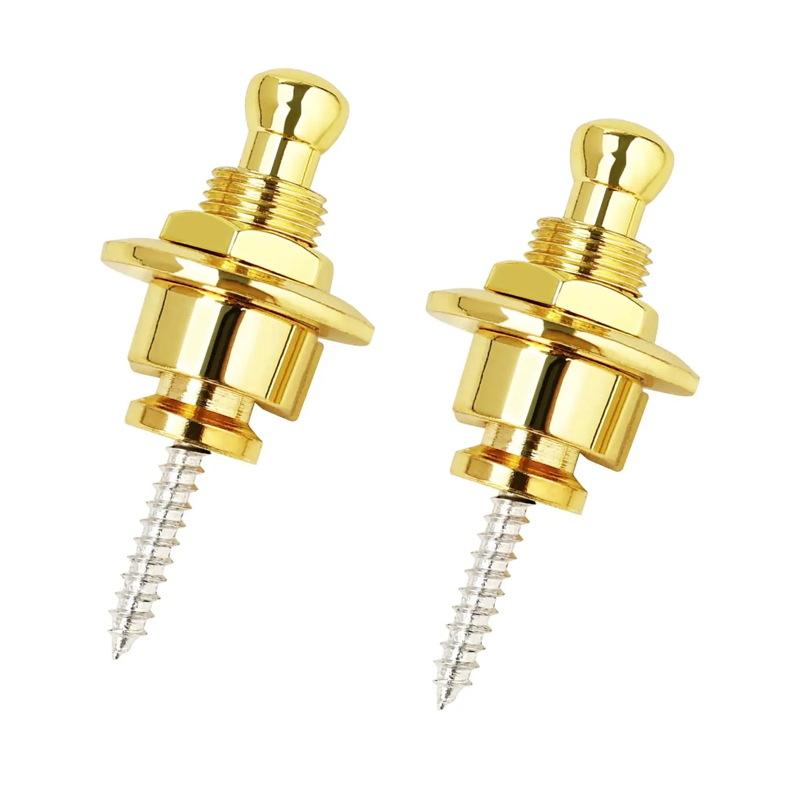 Guitar Strap Buttons Pins 1\2\4PCS 3 Color For Choose Premium Guitar Strap Locks Metal Security Strap Buttons Metal End Pins Beauty World Shop