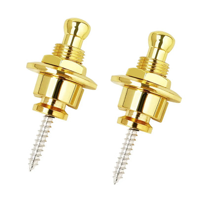 Guitar Strap Buttons Pins 1/2PCS 3 Color For Choose Premium Guitar Strap Locks Metal Security Strap Buttons Metal End Pins Beauty World Shop