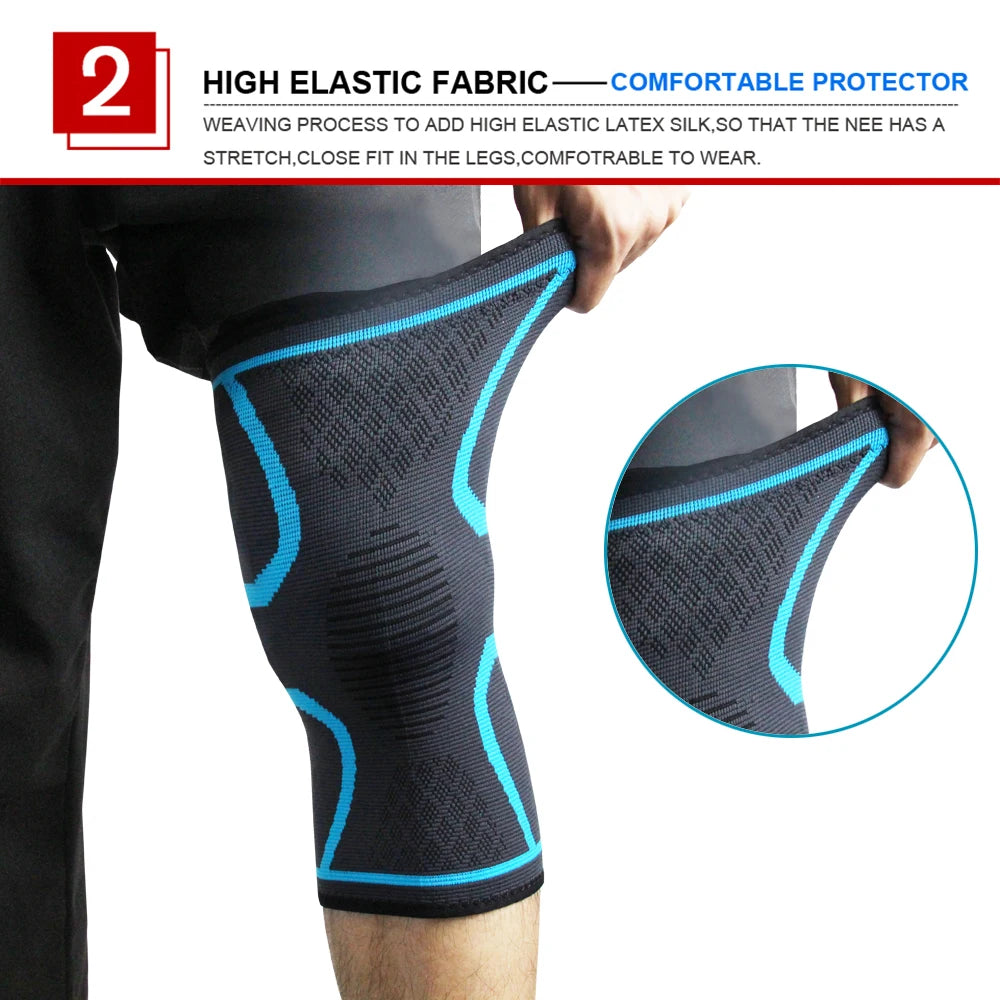 1pc Knee Brace Knee Sleeve Support For Men And Women Knee Pads For Running, Hiking Meniscus Tear Arthritis Joint Pain Relief Beauty World Shop