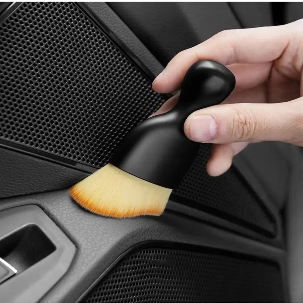 2 Pcs Car Interior Dust Sweeping Soft Brush Car Washing Tool Keyboard Gap Car Dust Brush out Trend Cleaning Brush Beauty World Shop
