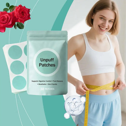 30 PATCHES Unpuff Patches Supports Digestive Comfort IFluid Balance Regulating Insulin Secretion Suppressing Appetit Breathable Beauty World Shop