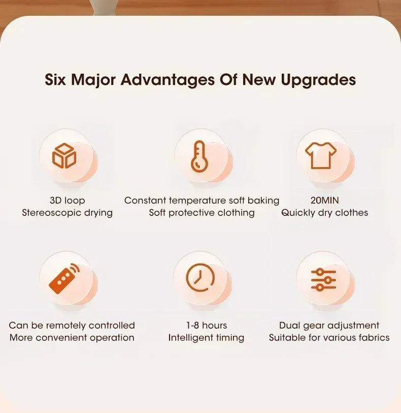 Multifunctional Dryer Electric Clothes Home Cabinet Floor Machine Laundry Dryers Warm Air Dryer With Timing Home with Remote