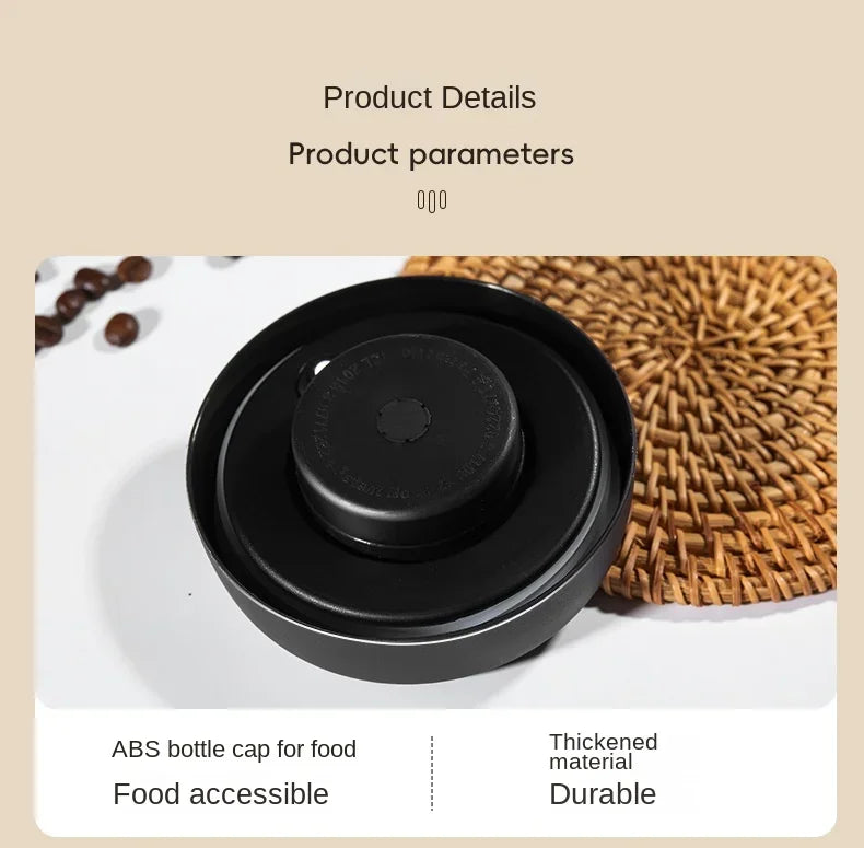Manual Vacuum Sealed Coffee Jar High Borosilicate Glass Moisture Proof Tea Storage Container for Kitchen Coffee Beauty Trend Shop
