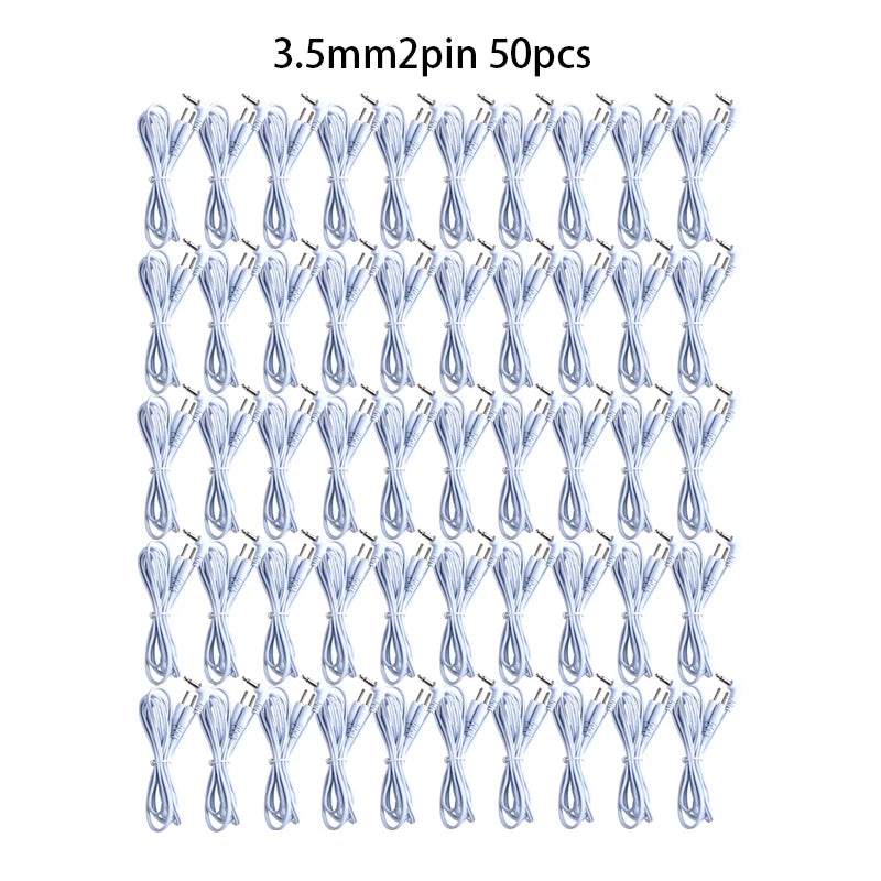 2/4 Pins Head 2.5/3.5mm Plug Type Electrode Cable Line Wire For Tens Acupuncture Electrical Nerve Muscle Stimulator Beauty World Shop
