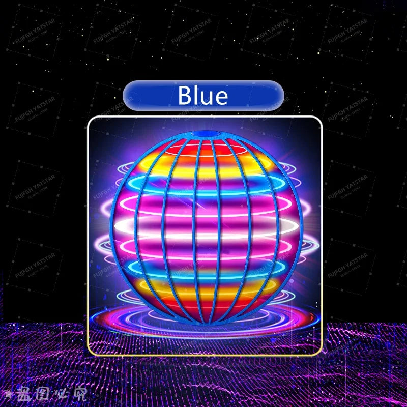 Flying Ball Children's Hand Controlled Color LED Cosmic Globe 360 ° Rotating Suspension Ball Suitable for Indoor and Outdoor Toy Beauty World Shop
