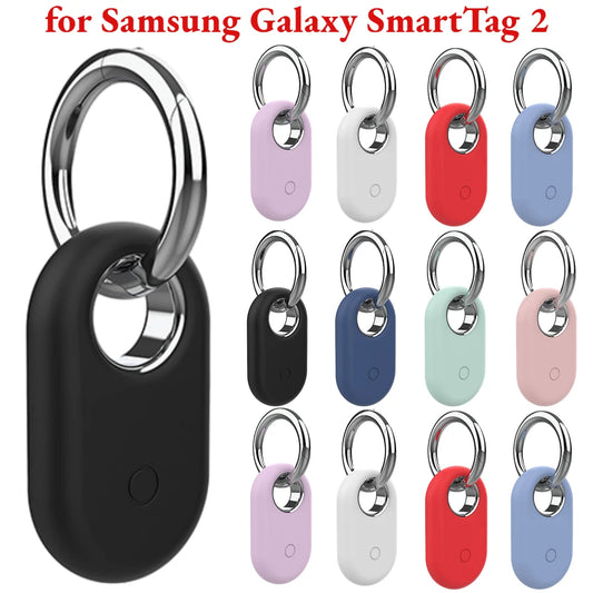 For Samsung Galaxy SmartTag 2 Locator Tracker Case Keychain Anti-Scratch Protective Skin Cover For Smart Tag Tracker Holder Beauty World Shop