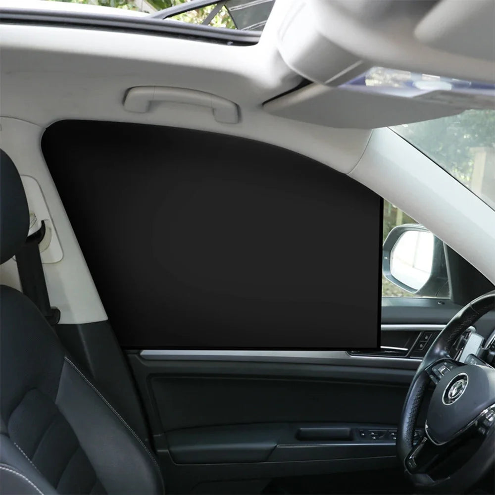 Magnetic Car Sunshade UV Protection Curtains Sun Shield Cover Double Sides Auto Window Sun shade Protector Cover Diy Accessories Beauty World Shop