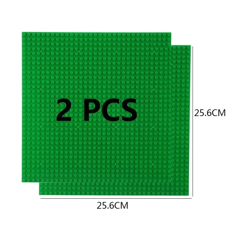 2Pcs Base Plate 32*32 32*16 Studs Classic Figures Building Blocks Plates Bricks Baseplate Blocks Children Toys For Kid Gifts Beauty World Shop