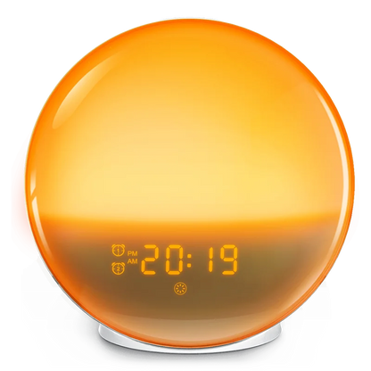 Sunrise Alarm Clock Wake Up Light Clock Sunrise/Sunset Simulation Digital Clock with Night Light FM Radio Desk Clocks Beauty World Shop
