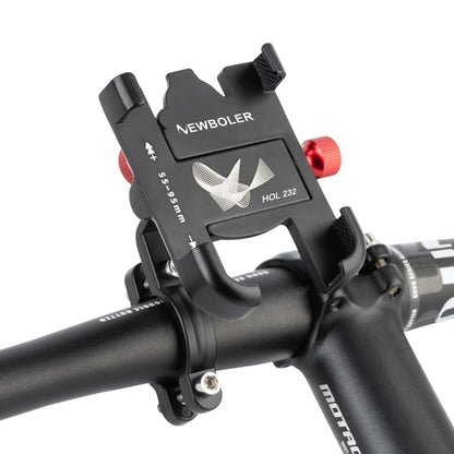NEWBOLER MTB Phone Mount Stand Bicycle Holder 360° Rotatable Aluminum Adjustable Bike Phone Holder Non-slip Cycling Bracke Beauty World Shop