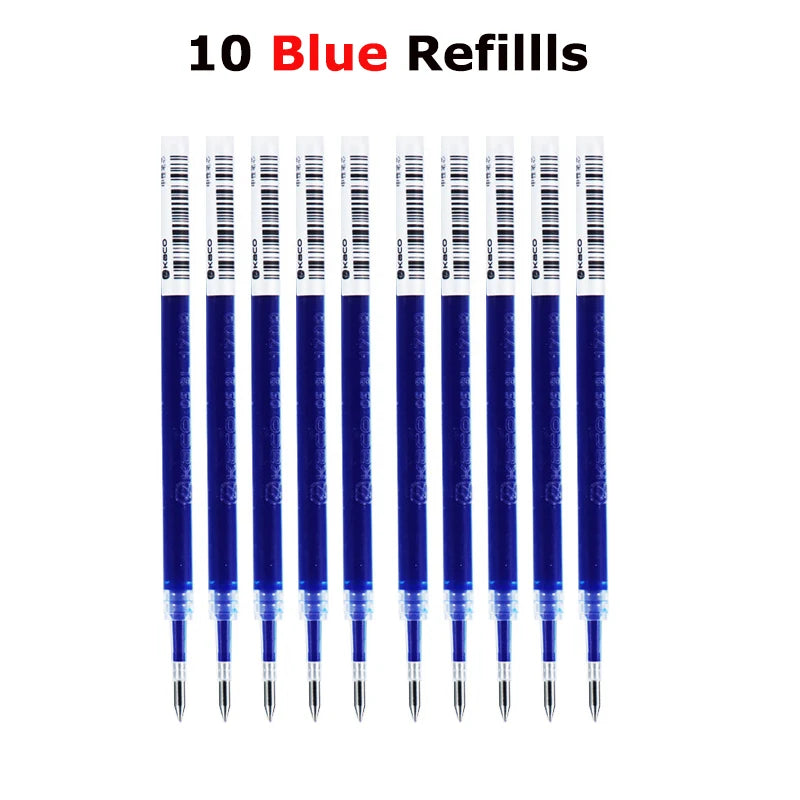 KACO Gel Pens Press Signature Pen Stationery Metal Pen Clip 0.5mm Black Ink Quicking Drying Large Capacity 800M Smooth Writing Beauty World Shop