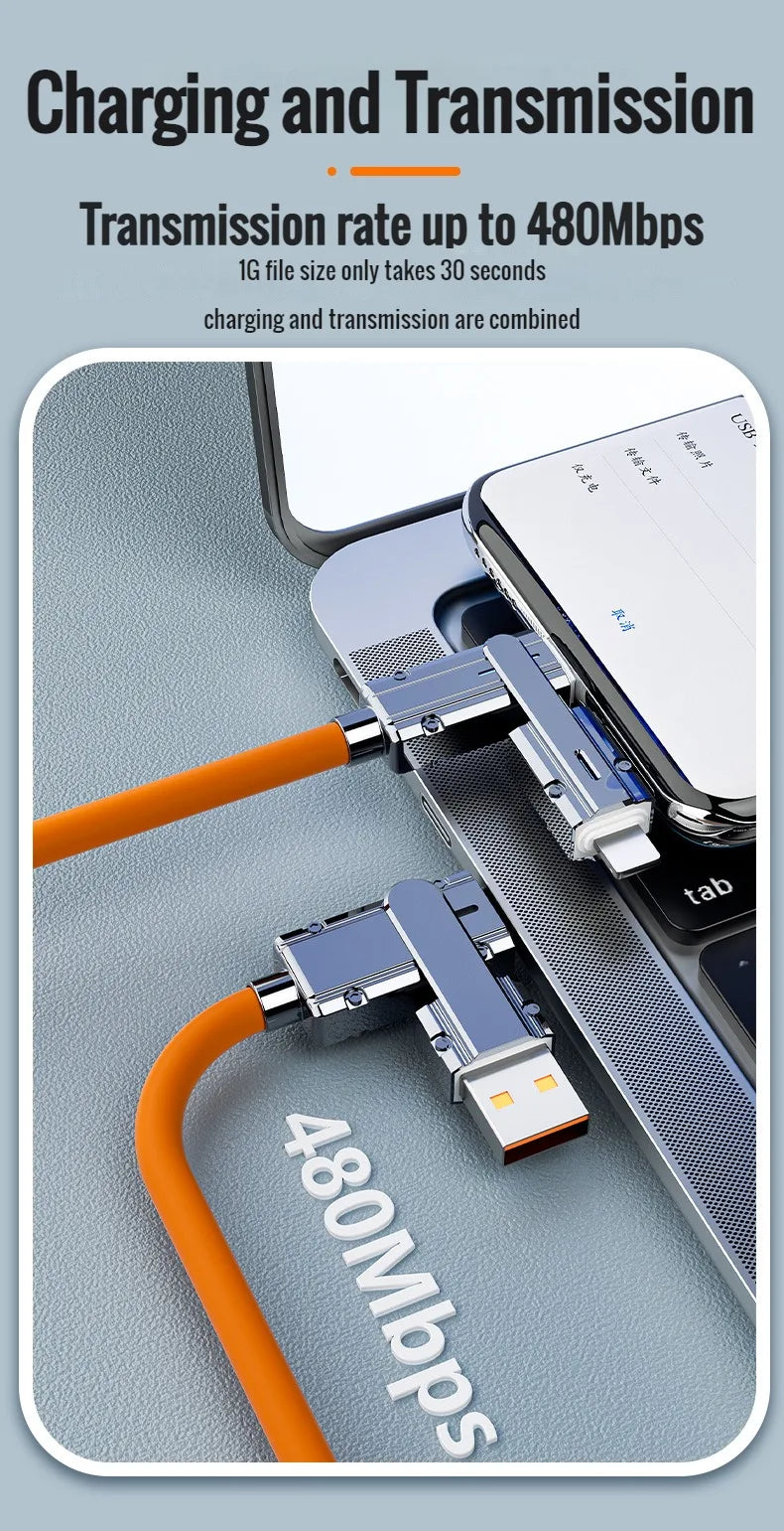 Type C To Typec Cable 2-In-2 66W Pd Fast Charging Usb C To Usb C To iPhone Suitable for iPhone iPad Huawei Xiaomi Samsung Redmi Beauty World Shop