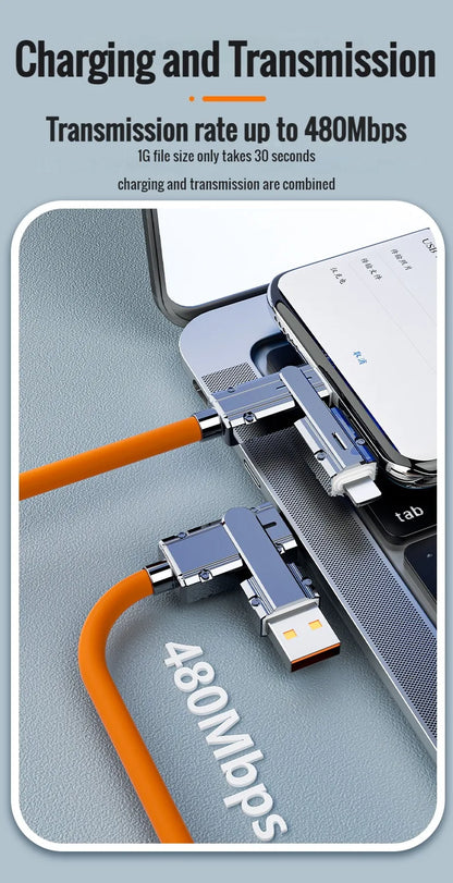 Type C To Typec Cable 2-In-2 66W Pd Fast Charging Usb C To Usb C To iPhone Suitable for iPhone iPad Huawei Xiaomi Samsung Redmi Beauty World Shop