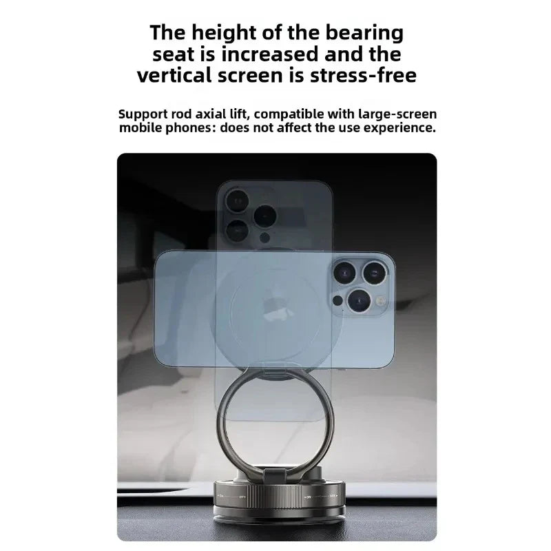 T30 Vacuum Magnetic Phone Holder Stand, for Magsafe Suction Cup Phone MountAdjustable Swivel Lock, for Your Car/Gym/Mirror Beauty Trend Shop