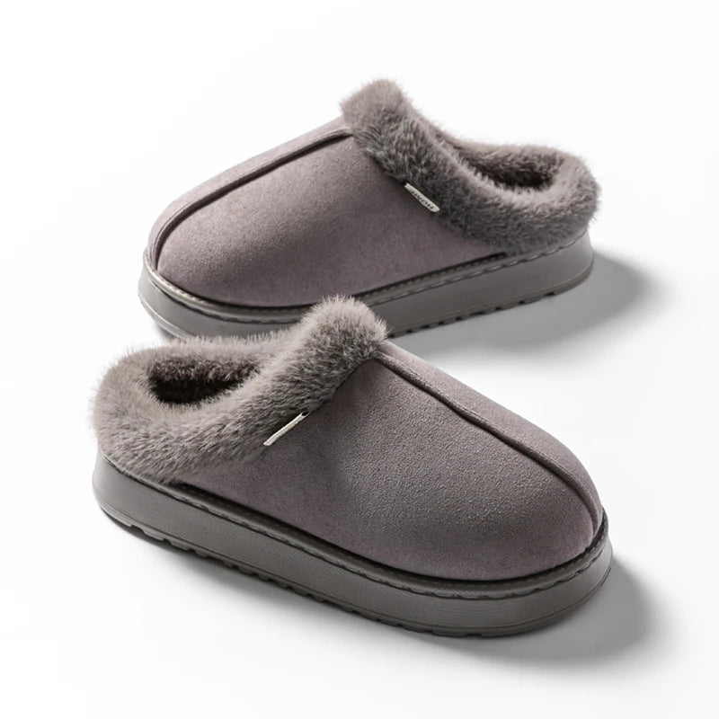 Fashion Women Fluffy Slippers for Autumn and Winter Indoor EVA Thick Sole Anti-Slip and Warm Unisex Slippers for Winter Beauty World Shop