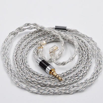 KZ Earphones Cable 8 Core Silver Blue Hybrid 784 Cores Silver Plated Upgrade Cable 2Pin 3.5mm Plug Heaset Wire KZ ZSXPRO ZS10PRO