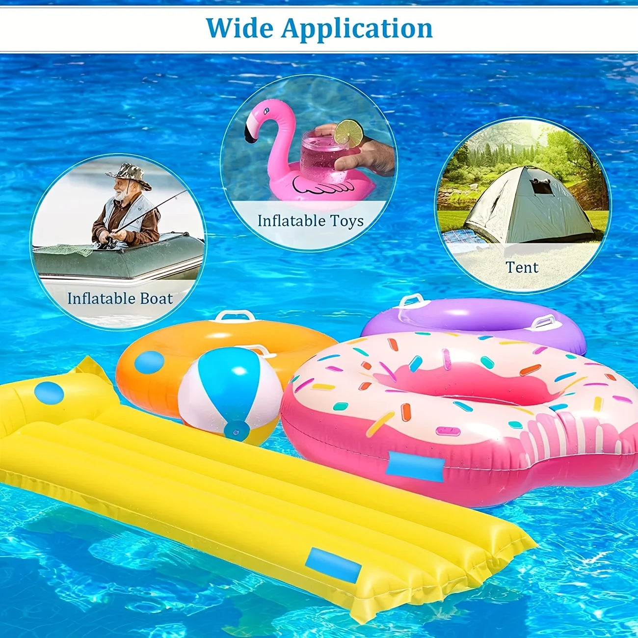 10/20 Pieces Underwater Self-adhesive Swimming Pool Patch, PVC Swimming Pool Repair Kit, Underwater Repair Swimming Pool Patch Beauty World Shop
