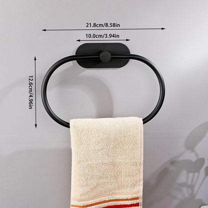 Bathroom Towel Ring Hook Hardware Accessories Storage Holder 304 Stainless Steel Hand Towel Holder Modern Round Towel Hanger Beauty World Shop