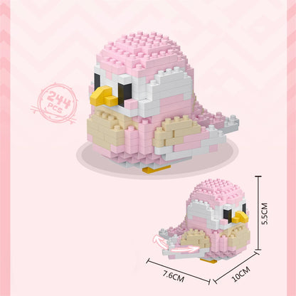 Kawaii Cute Bird Small Building Blocks Set Creative Educational Building Toys For Boys Girls Toys Suitable For Decorate Beauty World Shop