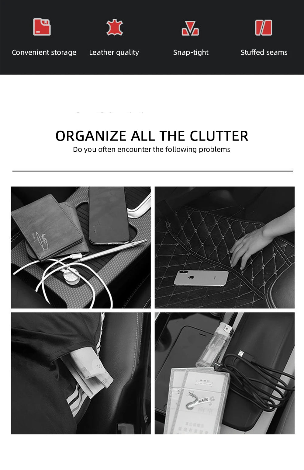 Universal Car Seat Gap Organizer Storage Box Multifunction Leather Crevice Side Storage Pocket Wallet Keys Card with Cup Holder Beauty World Shop