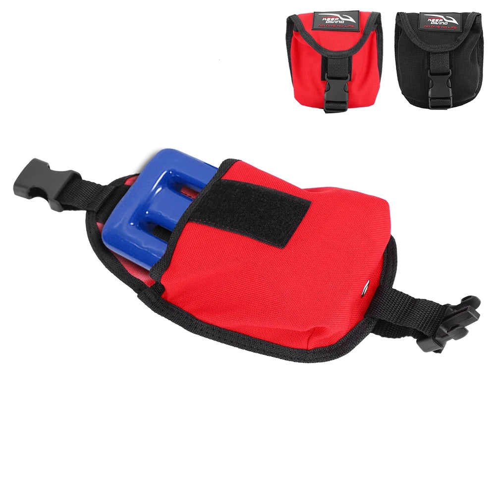 KEEP DIVING Diving Weight Pocket 2KG Scuba Diving Weight Belt Pocket with Quick Release Buckle Beauty World Shop