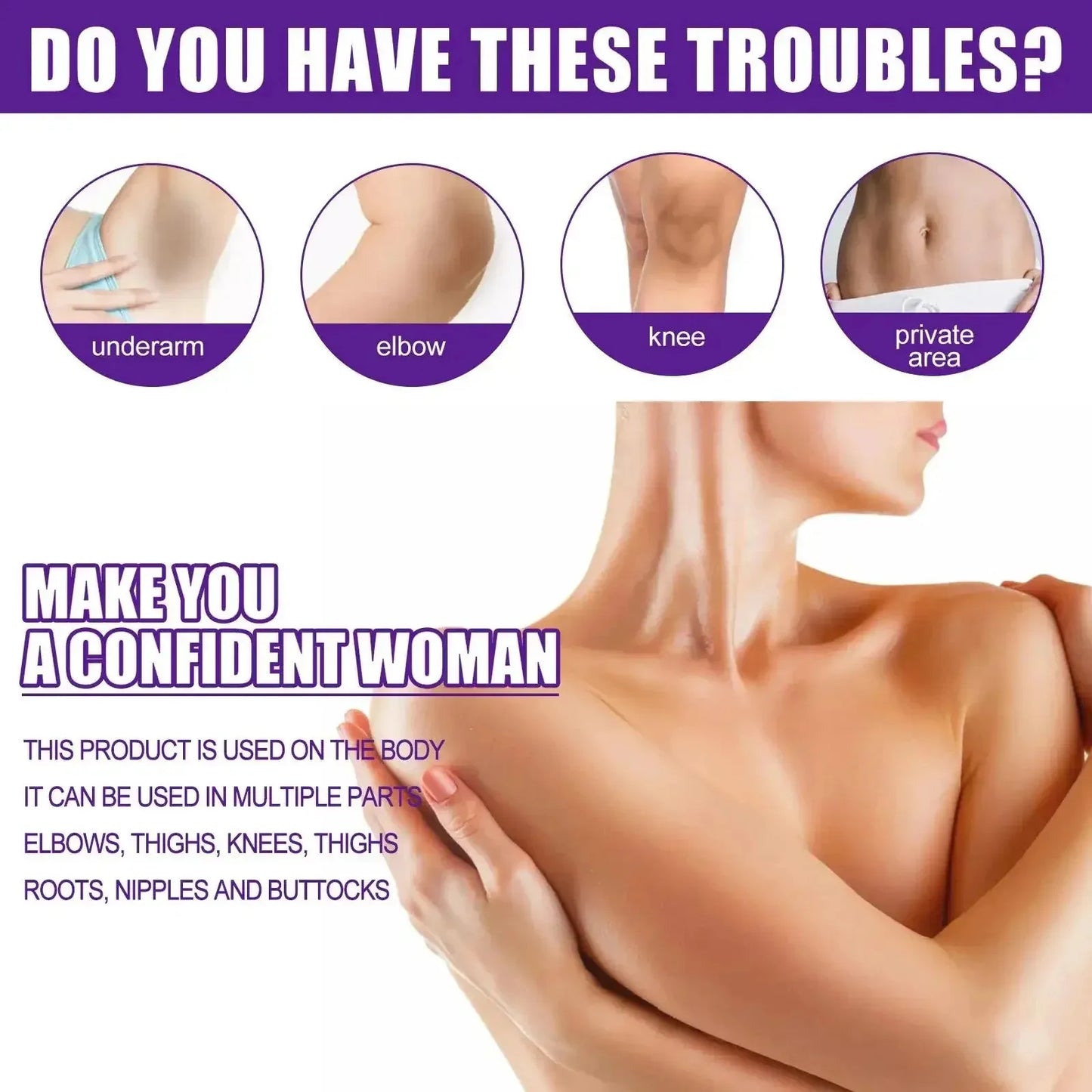 Women Lips Private Part Pink Underarm Intimate Whitening Dark Nipple Anal Bleaching Cream Skin Body Cream Body whitening Beauty World Shop