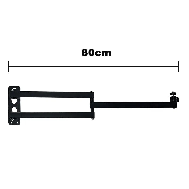 Foldable Wall Mount Projector Bracket Aluminum Alloy Retractable Durable Devices Holder for Home Bedside Hotel Office Beauty World Shop