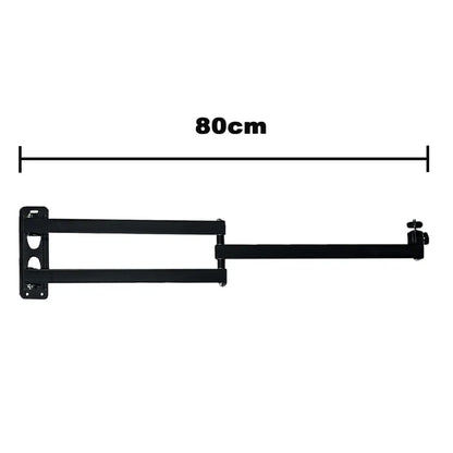 Foldable Wall Mount Projector Bracket Aluminum Alloy Retractable Durable Devices Holder for Home Bedside Hotel Office Beauty World Shop