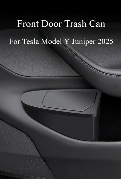 Front Door Storage Trash Can for Tesla Model Y Juniper 2025 Car Door Storage Box Multi Functional Storage Box Car Accessories Beauty World Shop