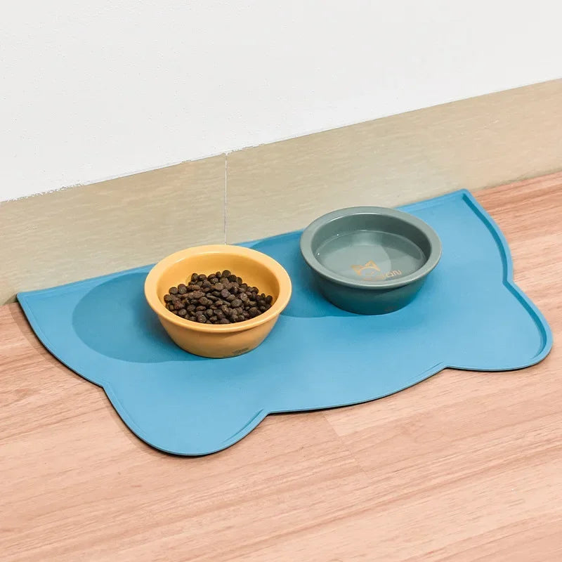 Food Grade Silicone Cats Anti-dirty Easy to Clean Cats and Dog Bowl Mats Water Proof Waterproof and Leak-proof Pad Anti-slip Pet Beauty World Shop