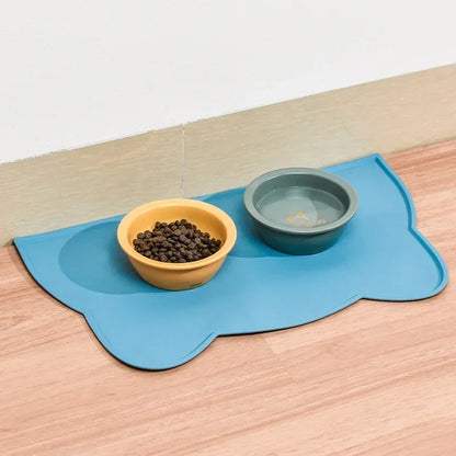 Food Grade Silicone Cats Anti-dirty Easy to Clean Cats and Dog Bowl Mats Water Proof Waterproof and Leak-proof Pad Anti-slip Pet Beauty World Shop