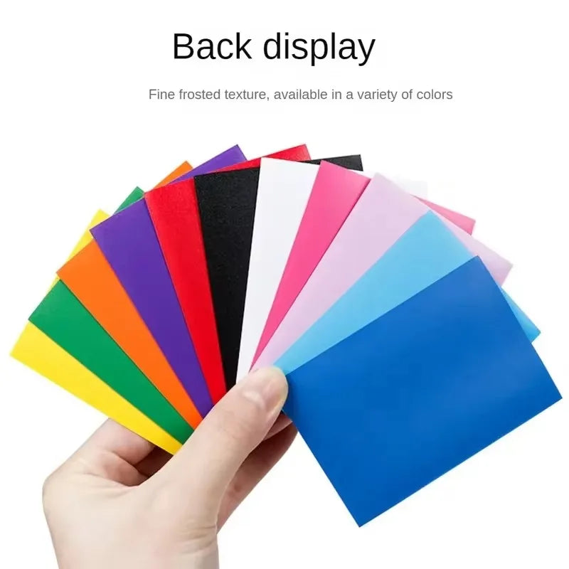 100Pcs/Set 66x91mm Matte Standard Size Card Sleeves TCG Trading Cards Protector for Tarot Shield Board Games Magical Cover PKM Beauty World Shop