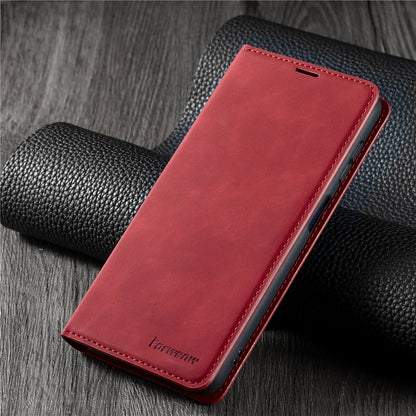 Leather Phone Case For Samsung S26 S25 edge S24 S23 FE S22 Ultra S21 S20 S10 Plus Note 20 10 9 Magntic Flip Card Wallet Cover Beauty World Shop