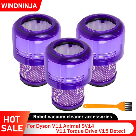 HEPA Filter Parts For Dyson V11 Animal V11 Torque Drive V15 Detect SV14 Cordless Vacuum Compare to Part 970013-02 Replacement Beauty World Shop