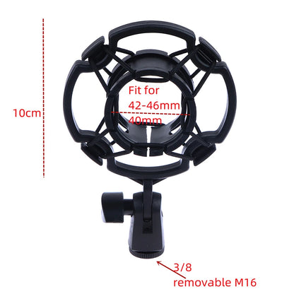 Universal Professional Condenser Microphone Shock Mount Holder Studio Recording Bracket For Large Diaphram Mic Clip Beauty World Shop