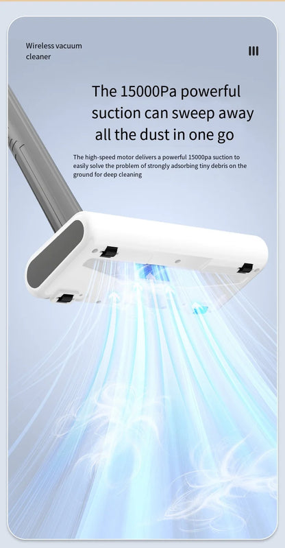 Cordless Wireless Vacuum Cleaner Handheld USB Chargeable Multifunction Suction Mopping All-in-One Home Cleaning Machine Beauty World Shop