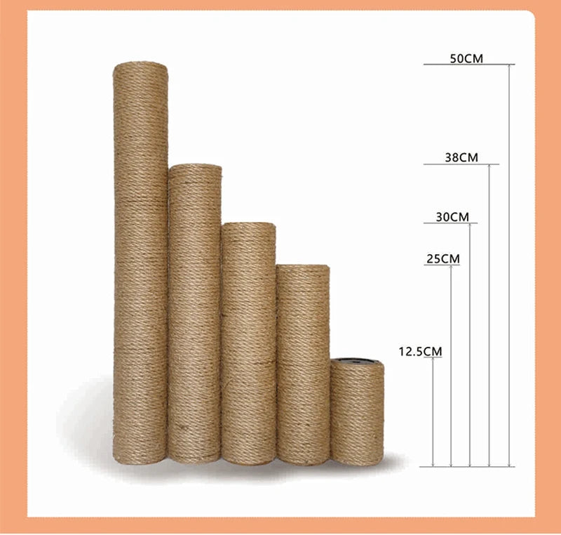 Cat Scratching Post for Cat Tree Tower DIY Cat Climbing Frame Replacement Post Sisal Rope Entangle Kitten Toy Scratch Furniture Beauty World Shop